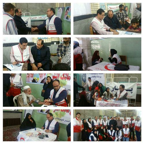 برپایی ویزیت رایگان در روستای گلند فخر آباد با ویزیت: پزشکان عمومی،فوق تخصص روماتولوژی،زنان وزایمان،روانشناس اجتماعی توسط جمعیت هلال احمر شهرستان گرگان